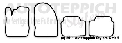 Das Schnittmuster für Fussmatten Ford Fiesta JA8 MK7 mit St._2008-